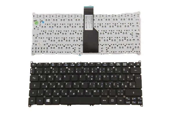 Acer Aspire One 725, 756, Aspire V5-171 használt FEKETE MAGYAR LAPTOP BILLENTYŰZET