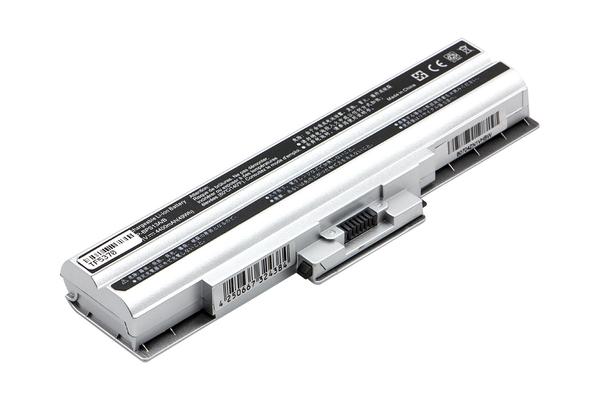 Sony Vaio VGN-AW230  VGN-CS190  VGN-TX57 utángyártott új 7 cellás ezüst laptop akku (VGP-BPS13  VGP-BPS21)