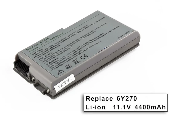 Dell Latitude D500, Inspiron 500M, Precision M20 helyettesítő új 6 cellás 4400mAh akkumulátor (6Y270)