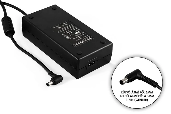 Sony 19.5V 7.7A 150W helyettesítő új töltő (PCGA-AC19V9)