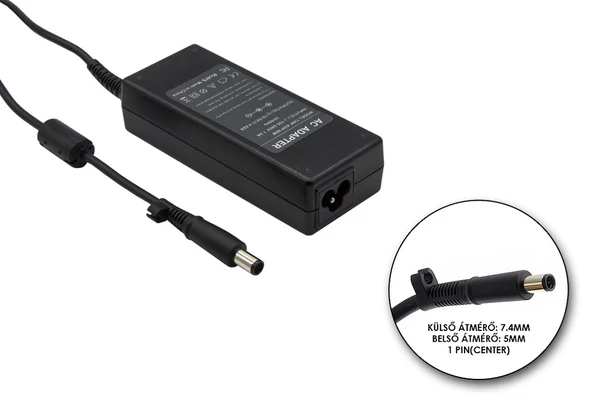 Dell 19.5V 4.62A 90W helyettesítő új töltő (0W6KV, 0MK947, K8WXN)