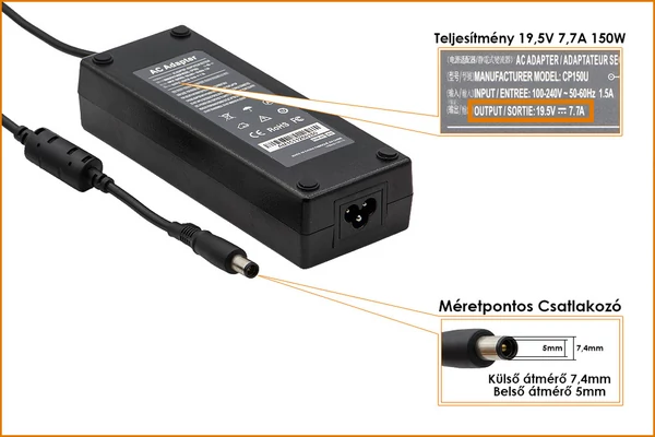 Dell PA-15 19,5V 7,7A 150W helyettesítő új laptop töltő