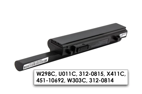 Dell Studio XPS 1640, 1645, 1647 helyettesítő új 9 cellás 6600mAh akkumulátor (W298C)