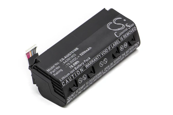 Asus G751JY, G751JT helyettesítő új 5200mAh, akkumulátor (A42N1403, 0B110-0034000)
