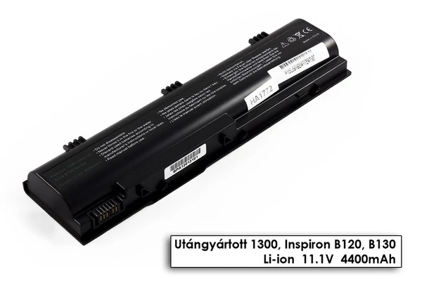 Dell Inspiron 1300, B120, Latitude 120L helyettesítő új 6 cellás 4400mAh akkumulátor (0XD184)