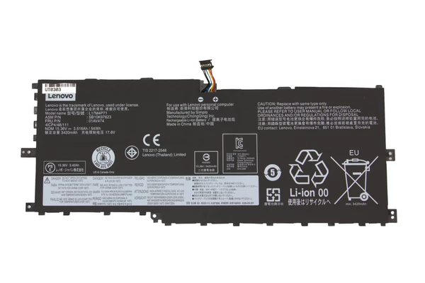Lenovo ThinkPad X1 Yoga (3. generáció) gyári új 54Wh 3420mAh akkumulátor (01AV474, L17M4P71)