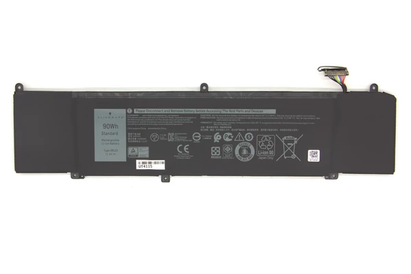 Dell Alienware M15, M17, G5 5590, G7 7590, G7 7790 gyári új 6 cellás 7500mAh akkumulátor (90Wh) (XRGXX)