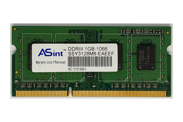 1GB DDR3 1066MHz használt laptop memória