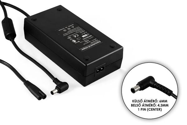 Sony  7.7A 150W utángyártott új laptop töltő (PCGA-AC19V9)