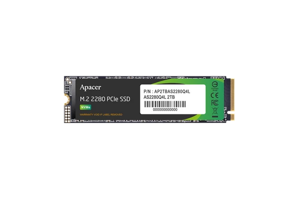 Apacer SSD AS2280Q4L Series - 512GB AP512GAS2280Q4L-1 (PCIe Gen4 x4, Olvasás: 550 MB/s, Írás: 520 MB/s)