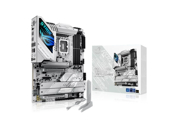 Asus Alaplap - Intel ROG STRIX Z890-A GAMING WIFI LGA1851 (Z890, ATX, 4xDDR5 9066+MHz, 4xSATA3, 7xM.2, HDMI+DP)