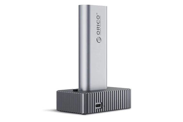 Orico M.2 SSD Dokkoló - IT18C3-GY (M.2 NVMe -> USB-A/C, Max.: 8 TB, Max.: 10Gbps, szürke)