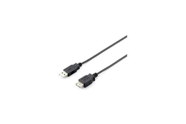 Equip Kábel - 128852 (USB2.0, A-A hosszabbítókábel, apa/anya, duplán árnyékolt, 5m)