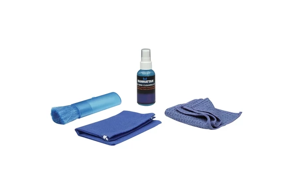 Manhattan LCD tisztító - Kit, Alkohol Mentes, Tisztító kendővel, ecsettel 60ml