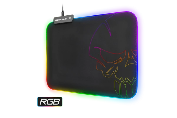 Spirit of Gamer Egérpad - RGB Medium (RGB háttérvilágítás, 350 x 255 x 3mm; fekete)