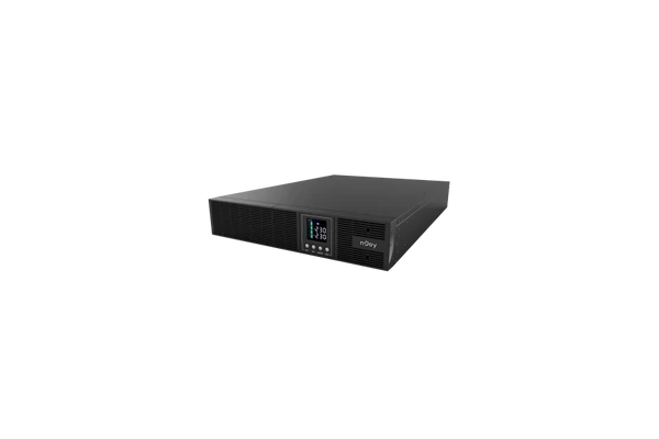 NJOY Szünetmentes 3000VA - Aster 3K (8x IEC C13, On-line, RS232, USB, szoftver, LCD kijelző, 2U rack)