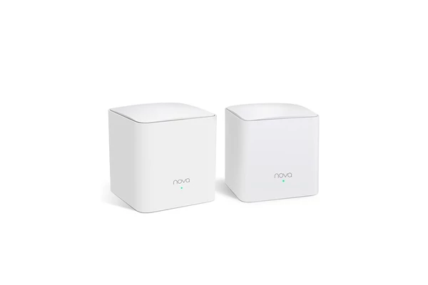 Tenda Mesh WiFi AC1200 - Nova MW5S (2pack; 300Mbps 2,4GHz + 867Mbps 5GHz; 2port 1Gbps; 1port 100Mbps secondary)
