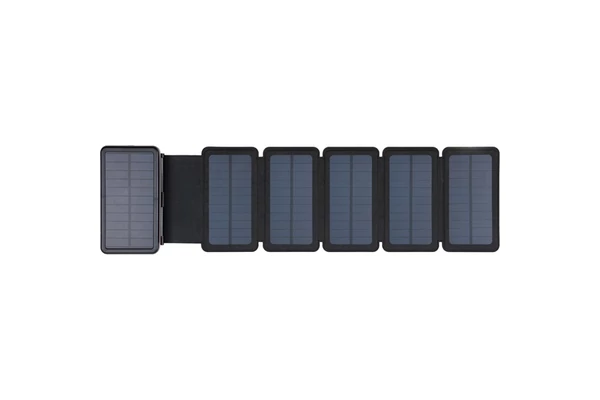 Sandberg Akkubank - Solar 6-Panel Powerbank 20000 (napelemes; kültéri; IPX4 cseppálló; LED lámpa; 2xUSB-A+USB-C)