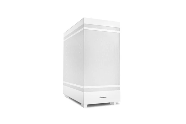 Sharkoon Számítógépház - Rebel C50 White (fehér; 2x120 mm ventilátor, 2xUSB3.0; 1xUSB 3.2; I/O)