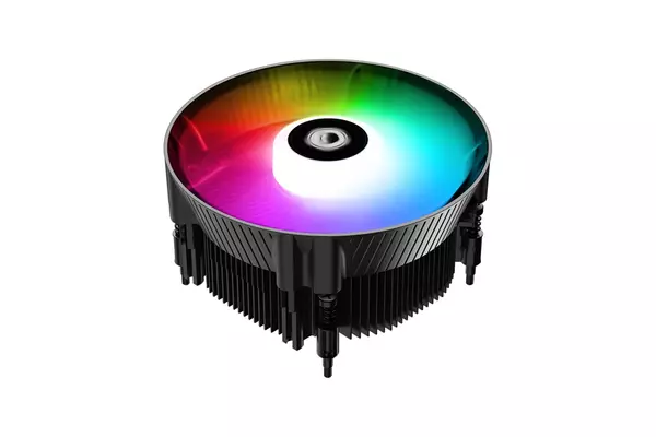 ID-Cooling CPU Cooler - DK-07i RAINBOW (25,6dB; max. 104,48 m3/h; 3pin csatlakozó, 12cm, LED)