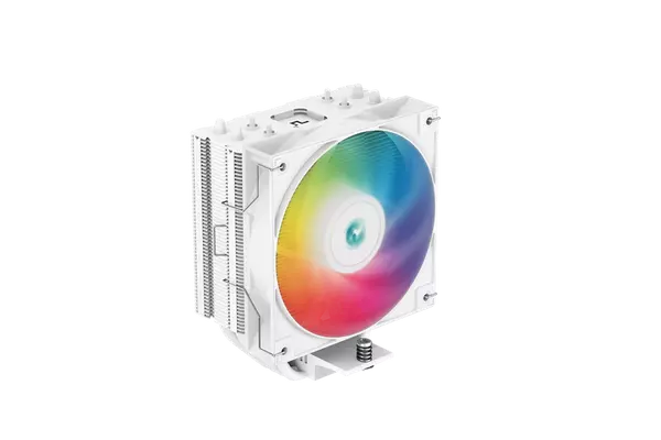 DeepCool CPU Cooler - AG400 WH ARGB (31,6 dB; max, 128,93 m3/h; 4pin, 4 db heatpipe, 12cm, PWM, A-RGB LED, fehér)
