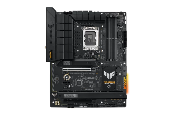 Asus Alaplap - Intel TUF GAMING B760-PLUS WIFI s1700 (B760, 4xDDR5 7200MHz, 4xSATA3, 3xM.2, HDMI+DP)