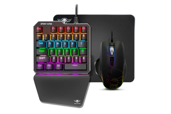 Spirit of Gamer Mechanikus Billentyűzet/Egér/Egérpad Combo - XPERT GAMEBOARD G700
