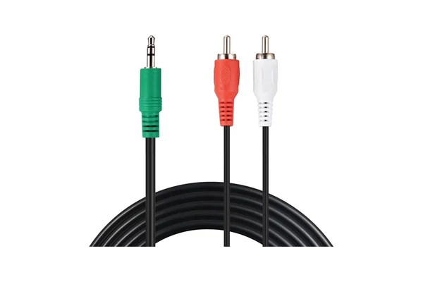 Sandberg Kábel - MiniJack-M->2xRCA-M  2 m
