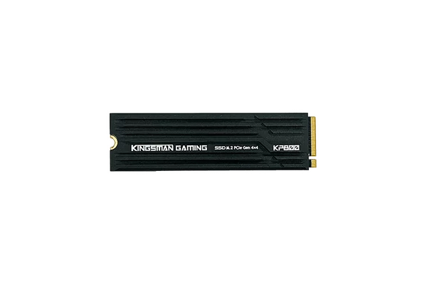 Kingsman SSD 1TB - KP800 (3D TLC DRAM, M.2 PCIe Gen 4x4, NVMe 1.4, r:7500 MB/s, w:6500 MB/s, PS5 Ready) Hűtőbordás