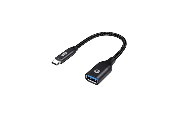 Conceptronic Kábel - ABBY18B (USB-C to USB-A, 10 Gbps, fekete)