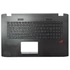 Kép 1/2 - Asus GL752 sorozat GL752VW használt fekete magyar laptop billentyűzet modul (piros háttérvilágítás) (90NB0A41-R31HU0)