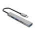 Kép 3/4 - Orico USB3.0 Hub - AH-12F-GY /10/ (4 port, Bemenet: USB-C, Kimenet: 1xUSB-A 3.0, 2xUSB-A 2.0, TF kártyaolvasó, ezüst)