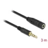 Kép 2/3 - Delock 84668 3.5mm jack 4 pin-es hosszabbító kábel 3 méter