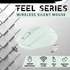 Kép 3/9 - Advance Egér vezeték nélküli - FEEL WIRELESS (1600 DPI, 4 gomb, zöld)