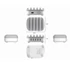 Kép 4/6 - ORICO Töltő állomás - DUK-5P-EU-WH (5x USB-A, 5V2.4A x5, 40W, fehér)