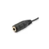 Kép 2/3 - Equip kábel - 147942 (Audio elosztó, 3,5mm Jack, 1x anya/2x apa, fekete, 13cm)