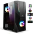 Kép 1/10 - Spirit of Gamer Számítógépház - Rogue V RGB (fekete, ablakos, 8x12cm ventilátor, alsó táp,  ATX, 1xUSB3.0, 2xUSB2.0)