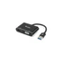 Kép 1/5 - Equip Átalakító Kábel - 133386 (USB3.0 - VGA+HDMI, apa/anya, 1920x1080/60Hz, fekete)