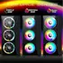 Kép 8/9 - Spirit of Gamer Cooler 12cm - CENTRAL RGB V120IN (25,3dB; max. 39,6 m3/h; 3pin csatlakozó(Molex); ház hűtésre, RGB LED)