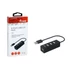 Kép 1/4 - Equip-Life USB Hub - 128955 (4 Port, USB2.0, USB tápellátás, kompakt dizájn, fekete)