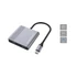 Kép 1/6 - Conceptronic Notebook Dokkoló - DONN13G (USB-C to 2xHDMI+USB-C PD:100W+USB-A, ezüst)