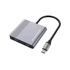 Kép 2/6 - Conceptronic Notebook Dokkoló - DONN13G (USB-C to 2xHDMI+USB-C PD:100W+USB-A, ezüst)