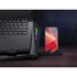 Kép 4/5 - Conceptronic Notebook Hűtőpad 17"-ig - THYIA02B (USB, 2x12,5cm, LCD kijelző, állítható magasság, csúszásmentes, fekete)