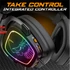 Kép 6/12 - Spirit of Gamer Wireless Fejhallgató - MIC-XH1500 (MultiPlatform, 7.1, mikrofon, hangerőszabályzó, nagy-párnás, fekete)