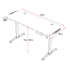 Kép 12/12 - Spirit of Gamer Gamer Asztal - Headquarter 800 (MDF lap, fém lábak, fekete, RGB LED háttérvilágítás, 140 x 60 x 1,6 cm)