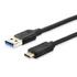 Kép 1/5 - Equip Átalakító Kábel - 128343 (USB-C 3.2 Gen1 to USB-A, apa/apa, fekete, 0,25m)
