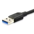 Kép 2/5 - Equip Átalakító Kábel - 128343 (USB-C 3.2 Gen1 to USB-A, apa/apa, fekete, 0,25m)