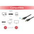 Kép 3/4 - Equip Kábel - 119255 (DisplayPort1.4 kábel, 8K/60Hz, apa/apa, fekete, 5m)