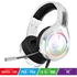 Kép 2/9 - Spirit of Gamer Fejhallgató - PRO-H8 RGB White (MultiPlatform, mikrofon, 3.5mm jack, hangerőszabályzó, 2m kábel, fehér)
